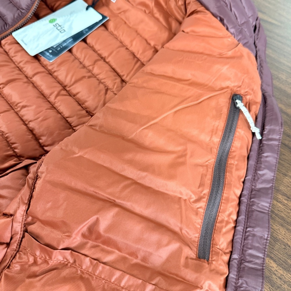NEW Stio Pinion Down Vest Womens Small Puffer Orange/Rust 800 FillPower HyperDRY - Picture 12 of 15